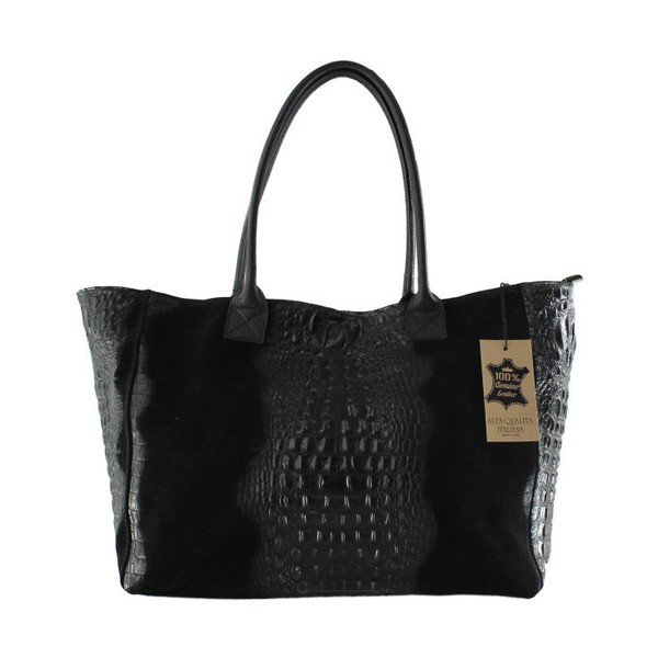 Borsa in pelle nera Signore - Chicca Borse