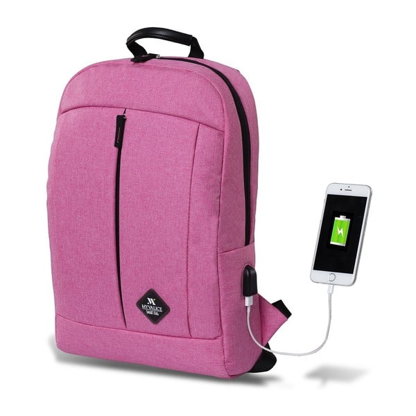 Zaino fucsia con porta USB My Valice GALAXY Smart Bag - Myvalice