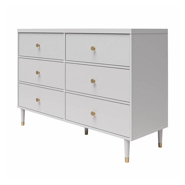 Cassettiera bassa grigia 138x93 cm Elizabeth - CosmoLiving by Cosmopolitan-image-3