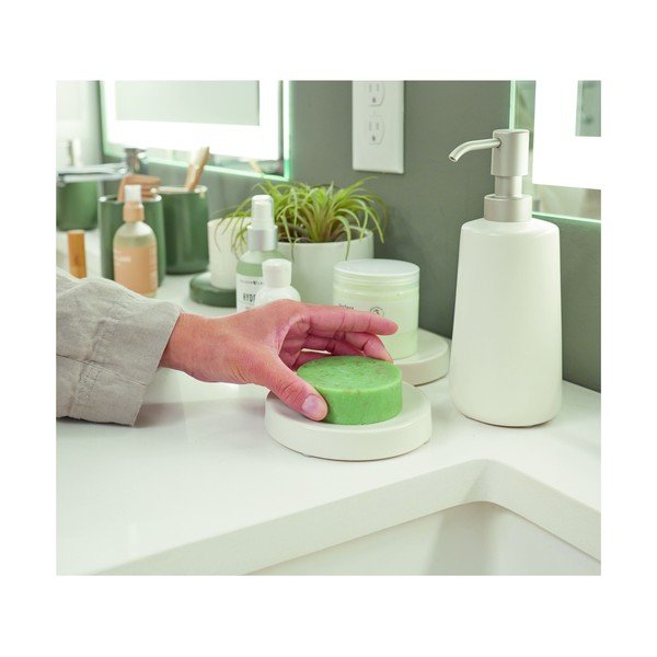 Portasapone in ceramica bianca Eco Vanity - iDesign-image-4