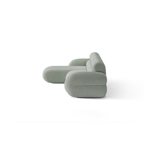 Divano angolare blu (con penisola a sinistra/con chaise lounge) con rivestimento in ciniglia Neo – Micadoni -image-2