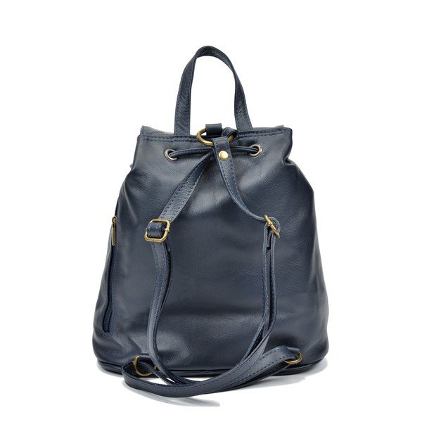 Zaino in pelle blu scuro Cleo - Sofia Cardoni-image-1