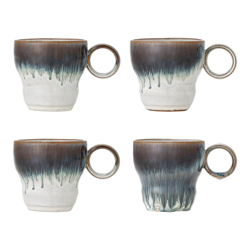 Tazzine in set blu in gres 4 pz 300 ml Nigel – Bloomingville | Tazzine