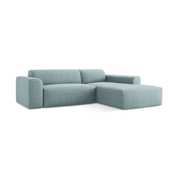 Divano angolare blu (con penisola a destra/con chaise lounge) Keli – Makamii-image-2