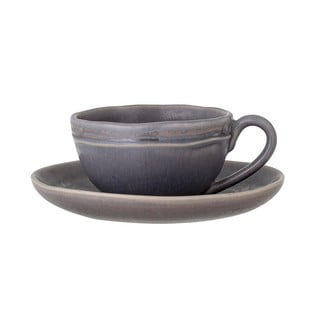 Tazzine in set per cappuccino grigie in gres 2 pz 180 ml Raben – Bloomingville