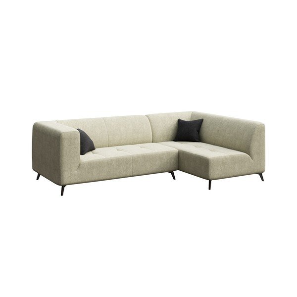 Divano angolare beige chiaro, angolo destro Toro - MESONICA-image-2