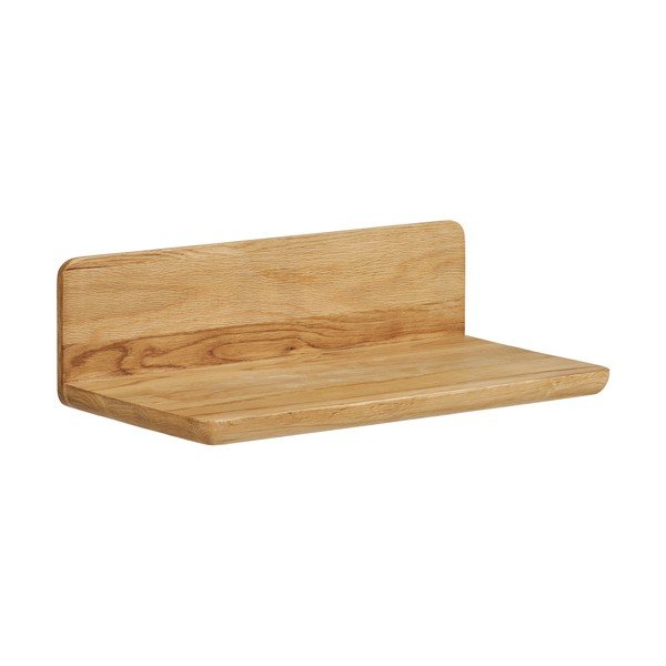 Mensola colore naturale chiaro in rovere massiccio 40 cm Salina – House Nordic