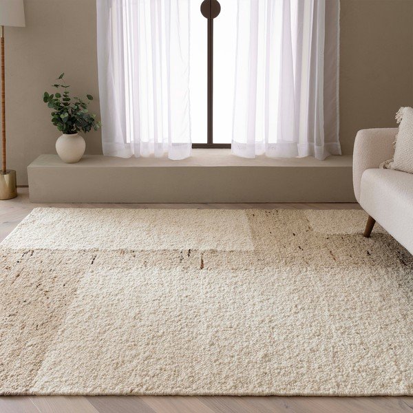 Tappeto in lana bifacciale e tessuto a mano beige 160x230 cm Napa Tumbla - Asiatic Carpets-image-1