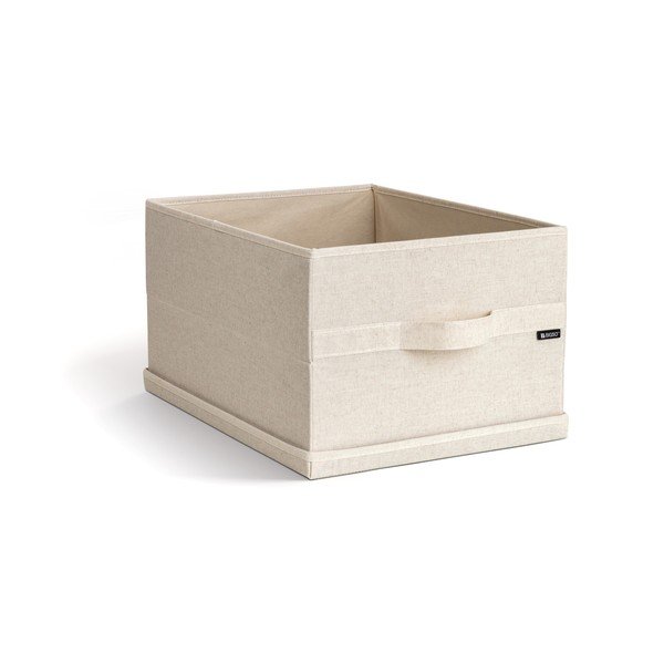 Scatola con coperchio beige in tessuto 36x46x25 cm Soft Storage Large – Bigso-image-2