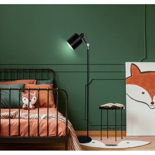 Lampada da terra nera (altezza 166 cm) Zana - Candellux Lighting-image-1
