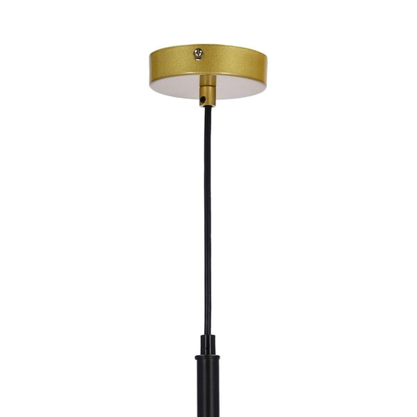 Lampada a sospensione color oro con paralume in vetro 32,5x32,5 cm Duo - Candellux Lighting-image-2