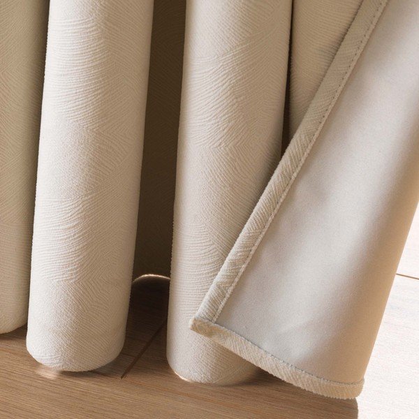 Tenda beige in velluto 140x260 cm Olympe – douceur d'intérieur-image-4