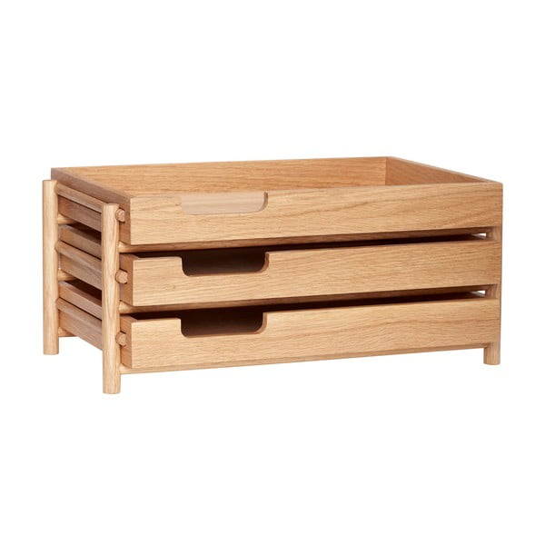 Organizer per documenti in legno naturale Note - Hübsch