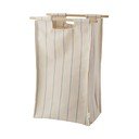 Cesta per il bucato da parete beige in tessuto BagUp – ReCollector