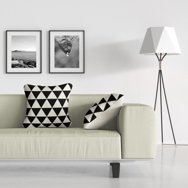 Polštář Geo BW, 43 x 43 cm-image-1