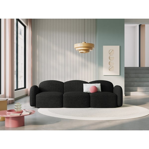 Divano nero 272 cm Blair - Micadoni Home-image-1