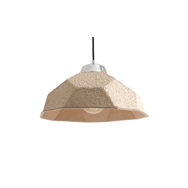 Béžové závěsné světlo Custom Form Celulo, průměr 35 cm