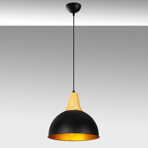 Apparecchio a sospensione in metallo nero Opviq luci Parthena - Opviq lights-image-1