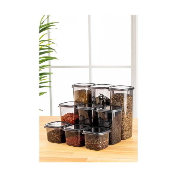 Dózy v sadě 9 ks na sypké potraviny Fresco – Hermia-image-1