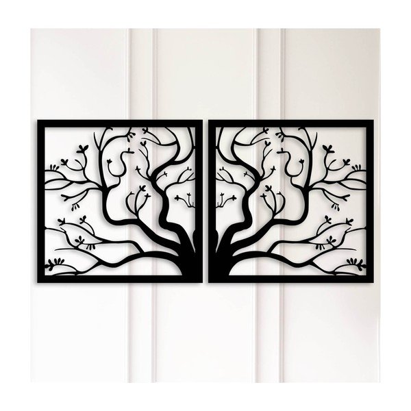 Decorazione murale nera Blooming - Unknown