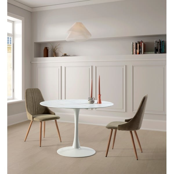 Tavolo da pranzo rotondo ø 110 cm Ada - Marckeric-image-1