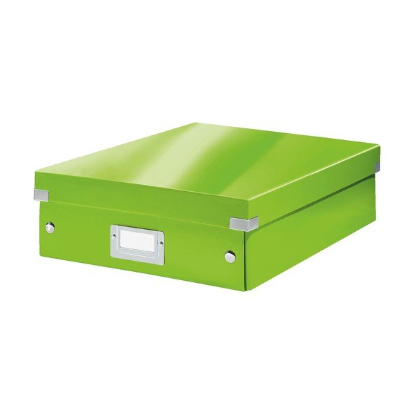Scatola di cartone verde con coperchio 28x37x10 cm Click&Store - Leitz-image-2