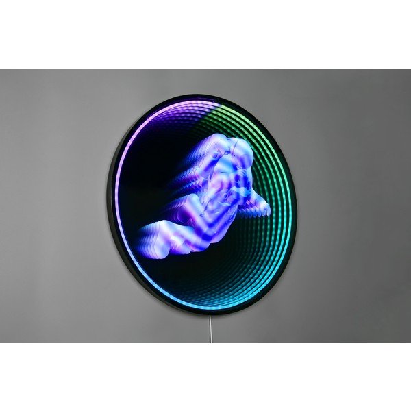 Decorazione luminosa nera con alimentazione a corrente da parete ø 60 cm Duke – Reality-image-1