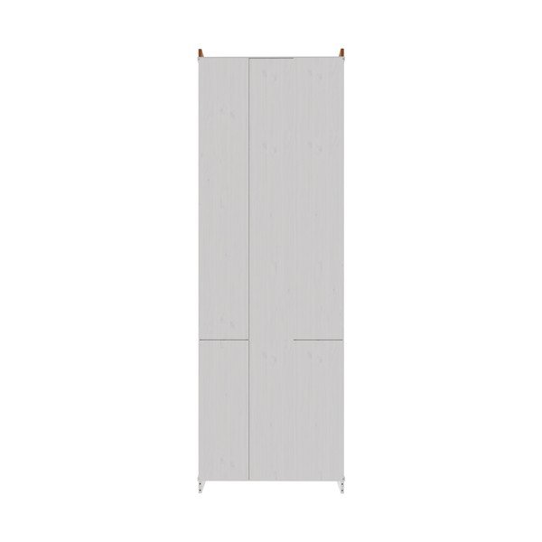 Armadietto bianco/color ambra in pino massiccio 74x223x37 cm Anita – Støraa-image-4