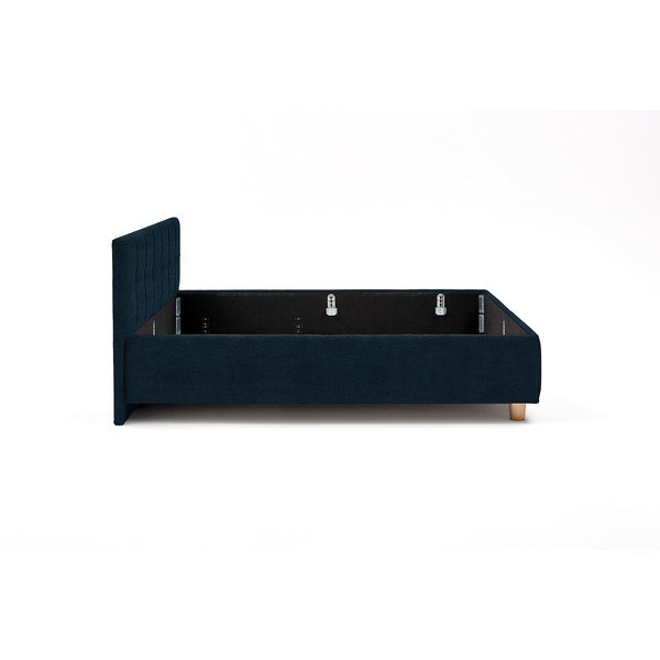 Letto matrimoniale blu scuro con contenitore , 180 x 200 cm Leda - ProSpánek-image-4