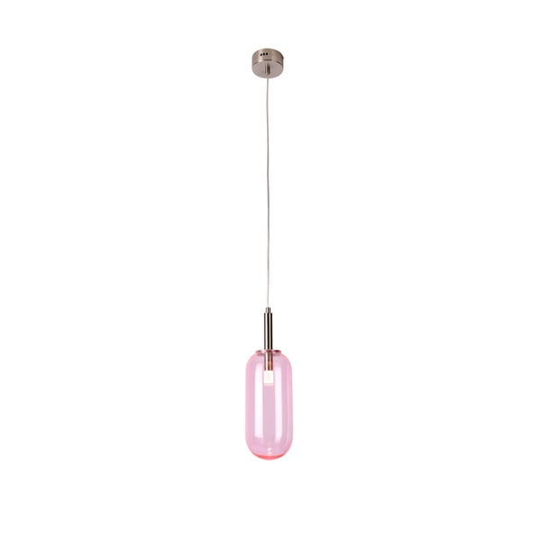 Lampadario LED viola con paralume in vetro ø 13 cm Fiuggi – Candellux Lighting-image-4