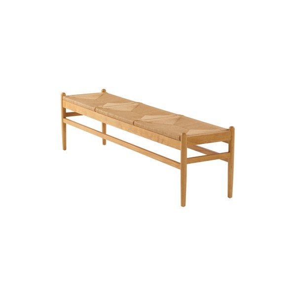 Panchina di colore naturale in legno massiccio Nattavaara – Jotex-image-2