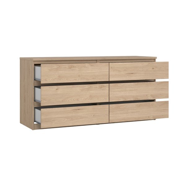 Credenza di colore naturale con effetto rovere 154x76x50 cm Naia – Tvilum-image-2