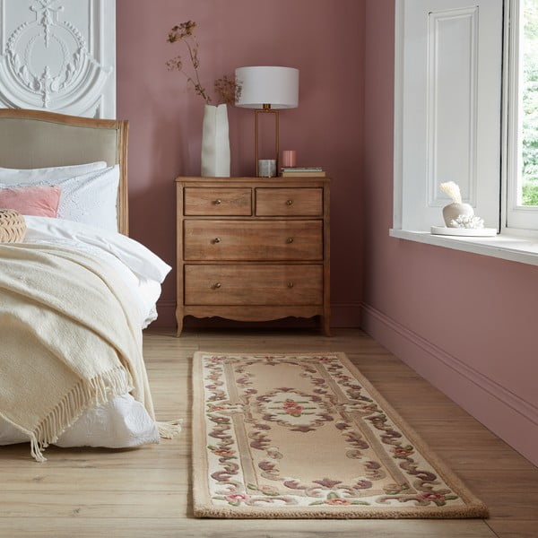 Tappeto in lana marrone 67x210 cm Aubusson - Flair Rugs-image-1