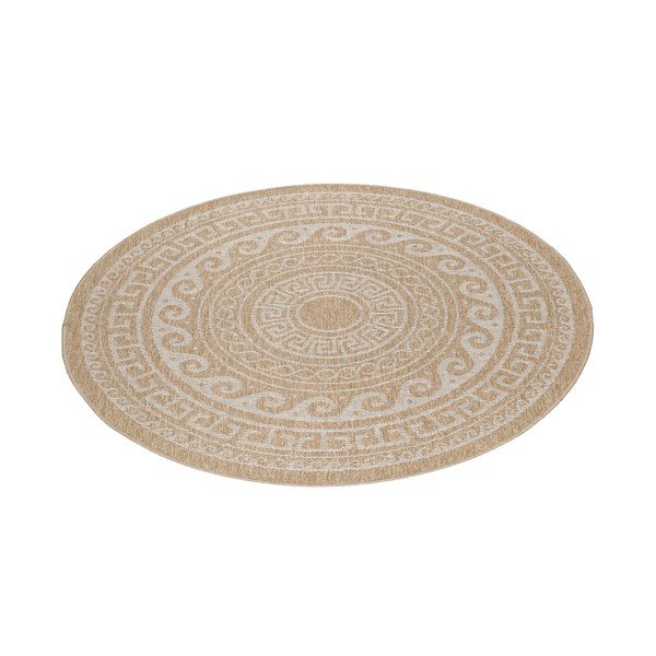 Tappeto da interno/esterno rotondo beige ø 200 cm Comilla – Ayyildiz Carpets-image-2