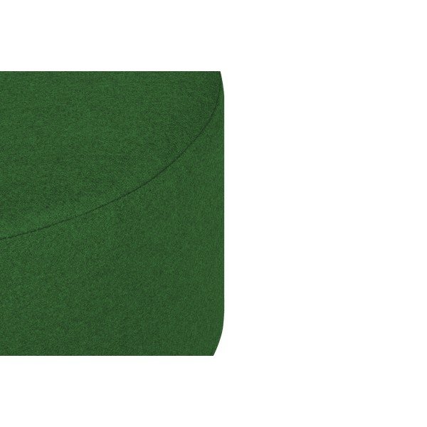 Poggiapiedi verde con rivestimento in lana Folk – noo.ma-image-3