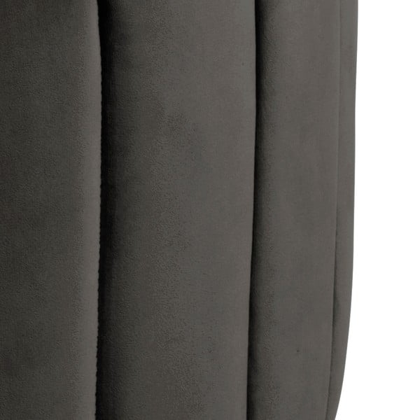 Pouf in velluto marrone-grigio , ⌀ 60 cm Doria - Actona-image-3