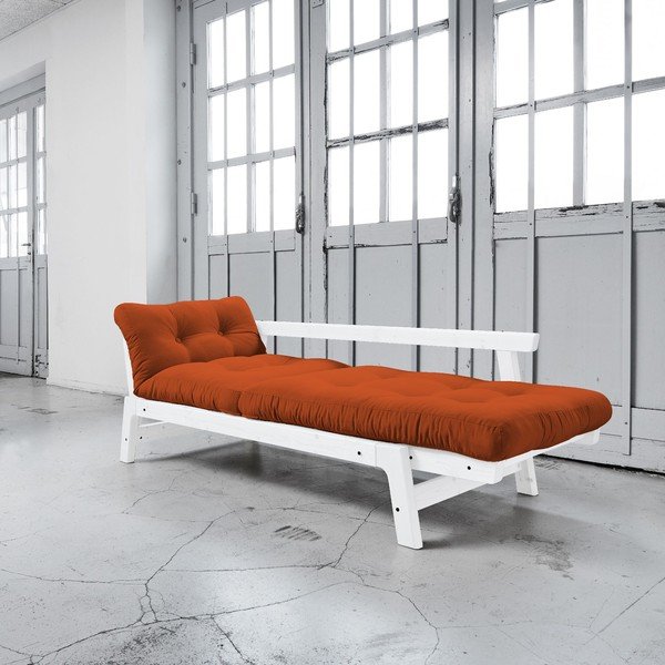 Rozkládací pohovka Karup Step White/Orange-image-2