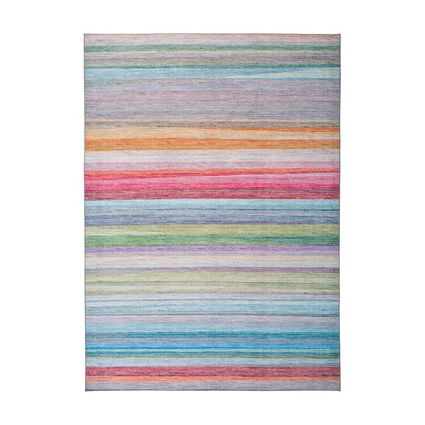 Tappeto a righe colorate ad alto contenuto di cotone Esclusivo, 160 x 115 cm - Universal