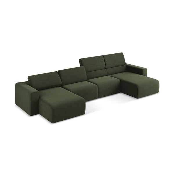 Divano angolare verde Kalea – Makamii-image-1
