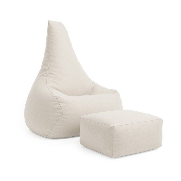 Pouf a sacco per bambini color crema Outzy – Meowbaby