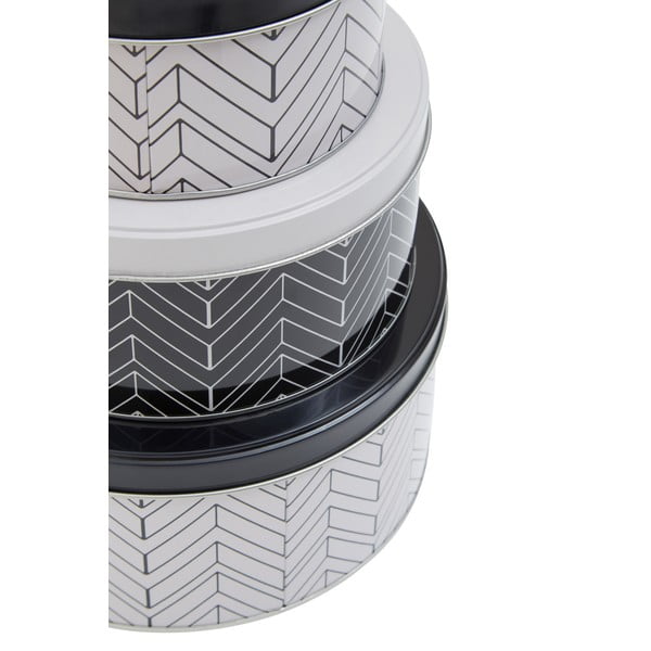 Vasetti in metallo per alimenti in set da 3 Urban - Premier Housewares-image-1