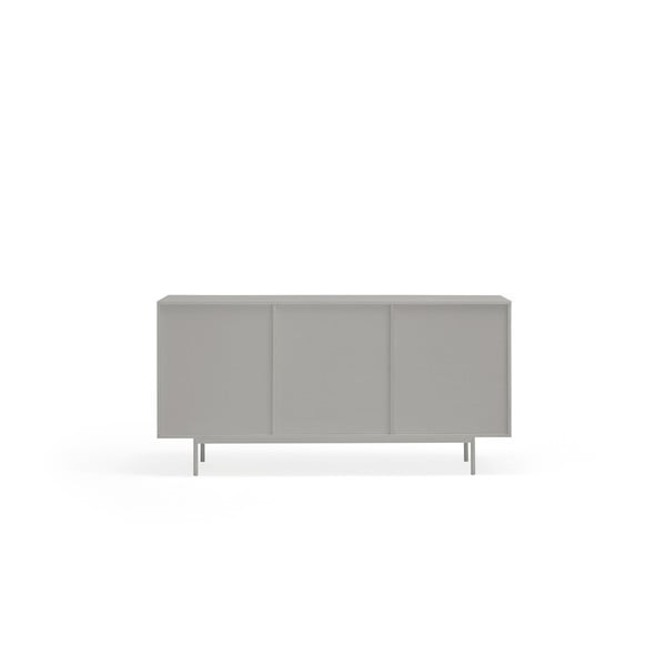 Cassettiera bassa grigia effetto rovere 159x80 cm Sierra - Teulat-image-4