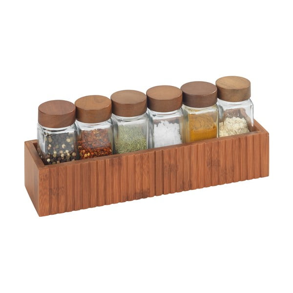 Organizer per spezie in bambù autoportante Mera - Wenko-image-1