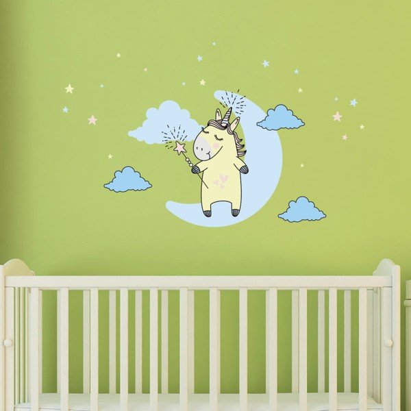 Set di adesivi murali Unicorno nel cielo - Ambiance