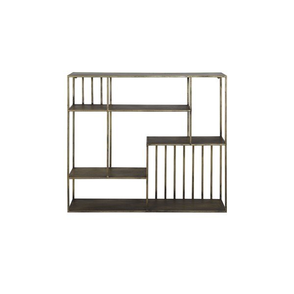 Scaffale in metallo a due piani color oro Yvona - Light & Living