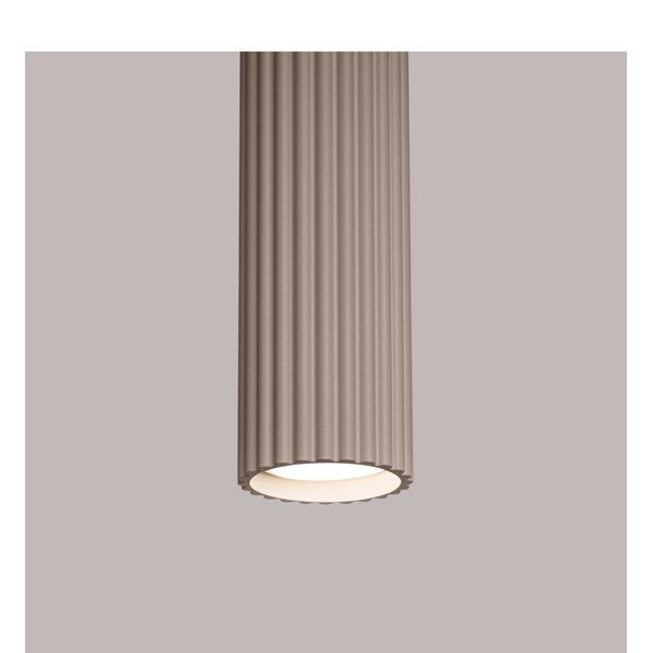 Lampadario grigio tortora in metallo Gleam – Sollux-image-3