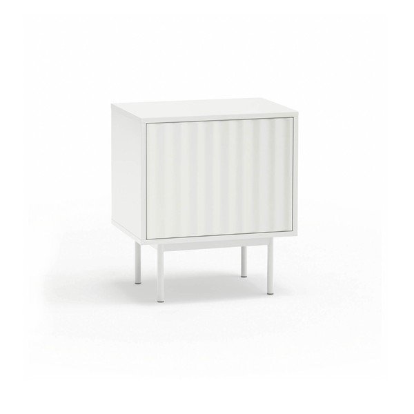 Comodino bianco opaco Sierra – Teulat-image-2