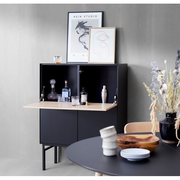 Mobile vino nero in rovere 91x111 cm Edge by Hammel - Hammel Furniture-image-1