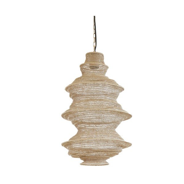Lampadario beige in metallo Nakisha – Light & Living