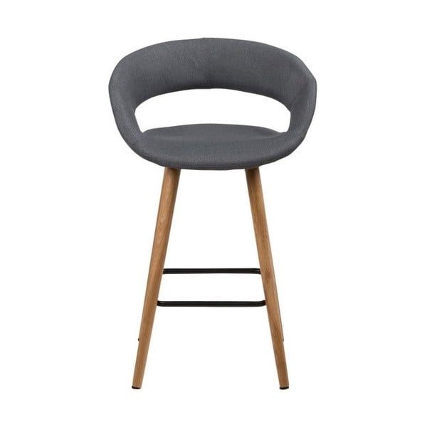 Set di 2 sgabelli da bar grigio scuro Gill - Actona-image-1